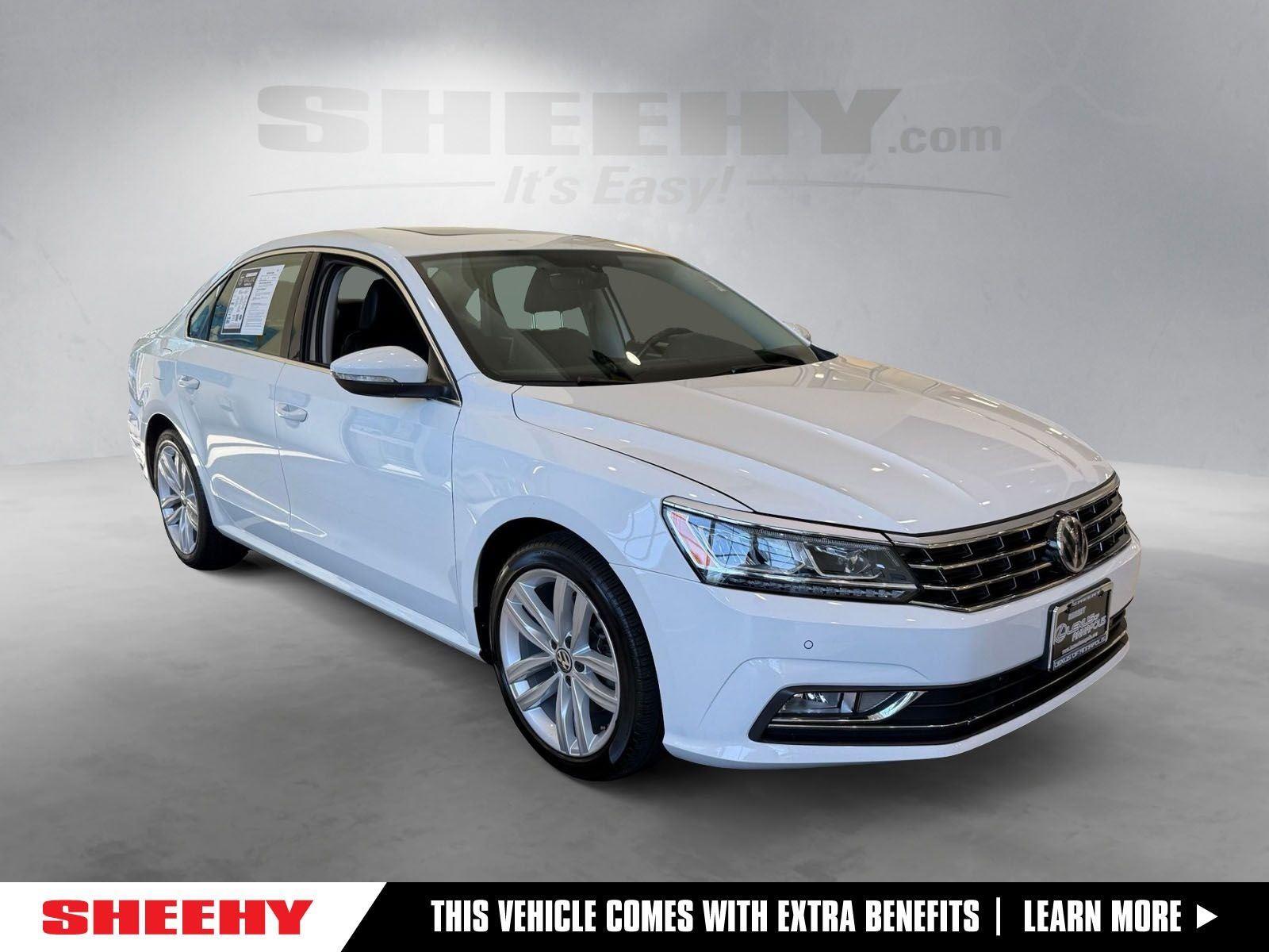 Pure White 2018 Volkswagen Passat Sedan Front-Wheel Drive Automatic