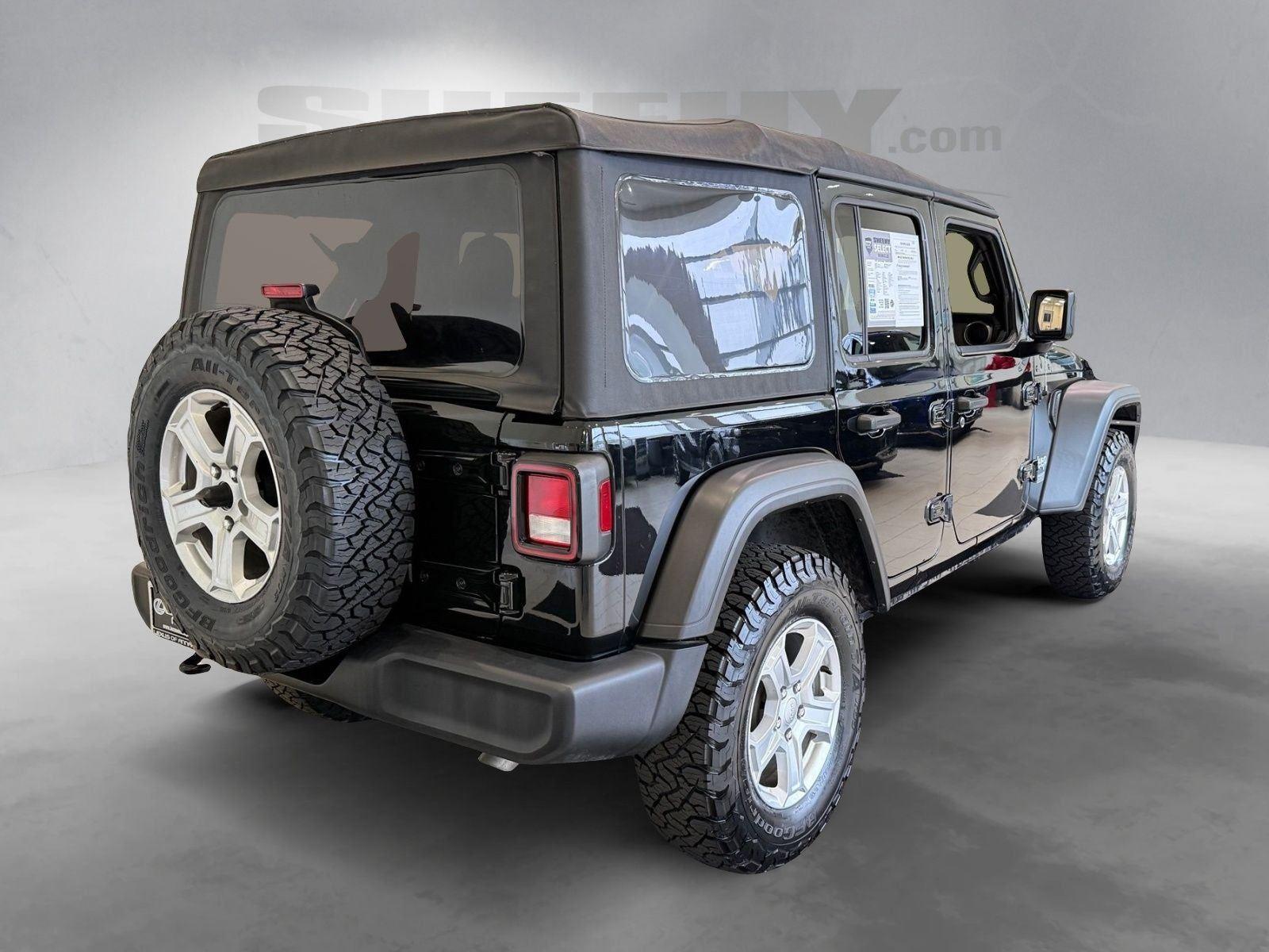 Used 2021 Black Clearcoat Jeep Unlimited Sport S image 10
