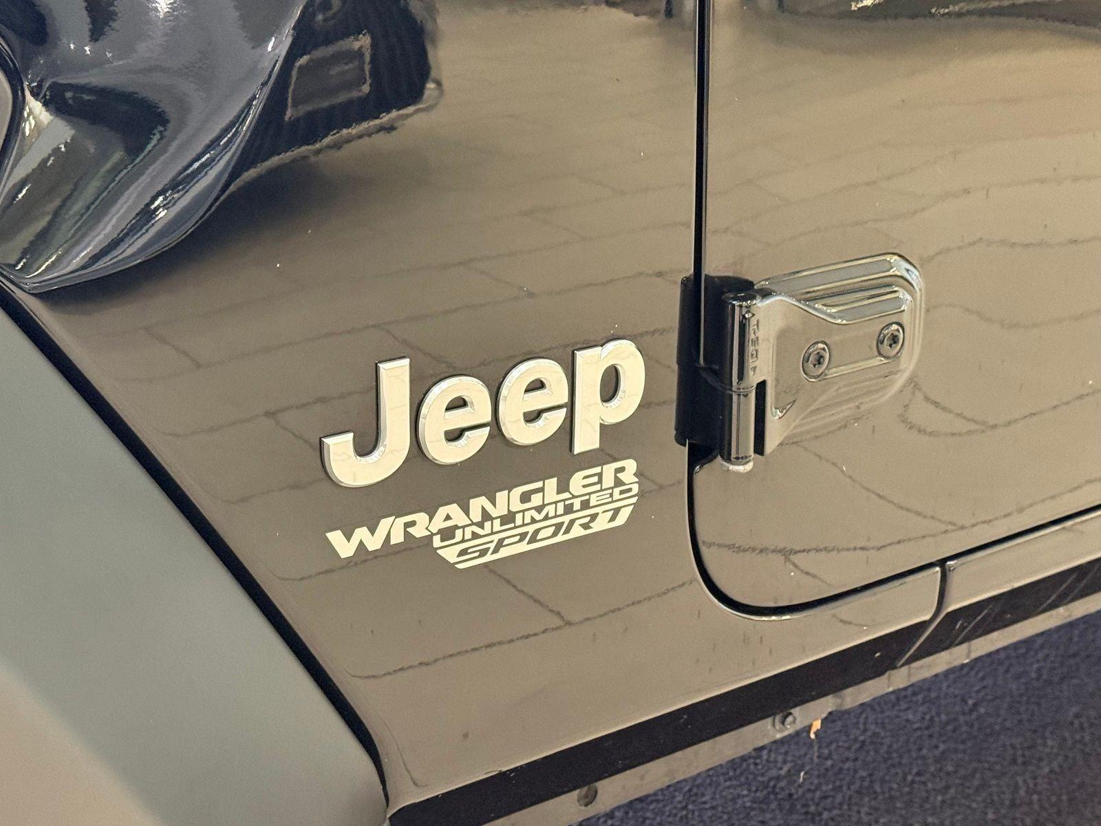 Used 2021 Black Clearcoat Jeep Unlimited Sport S image 28