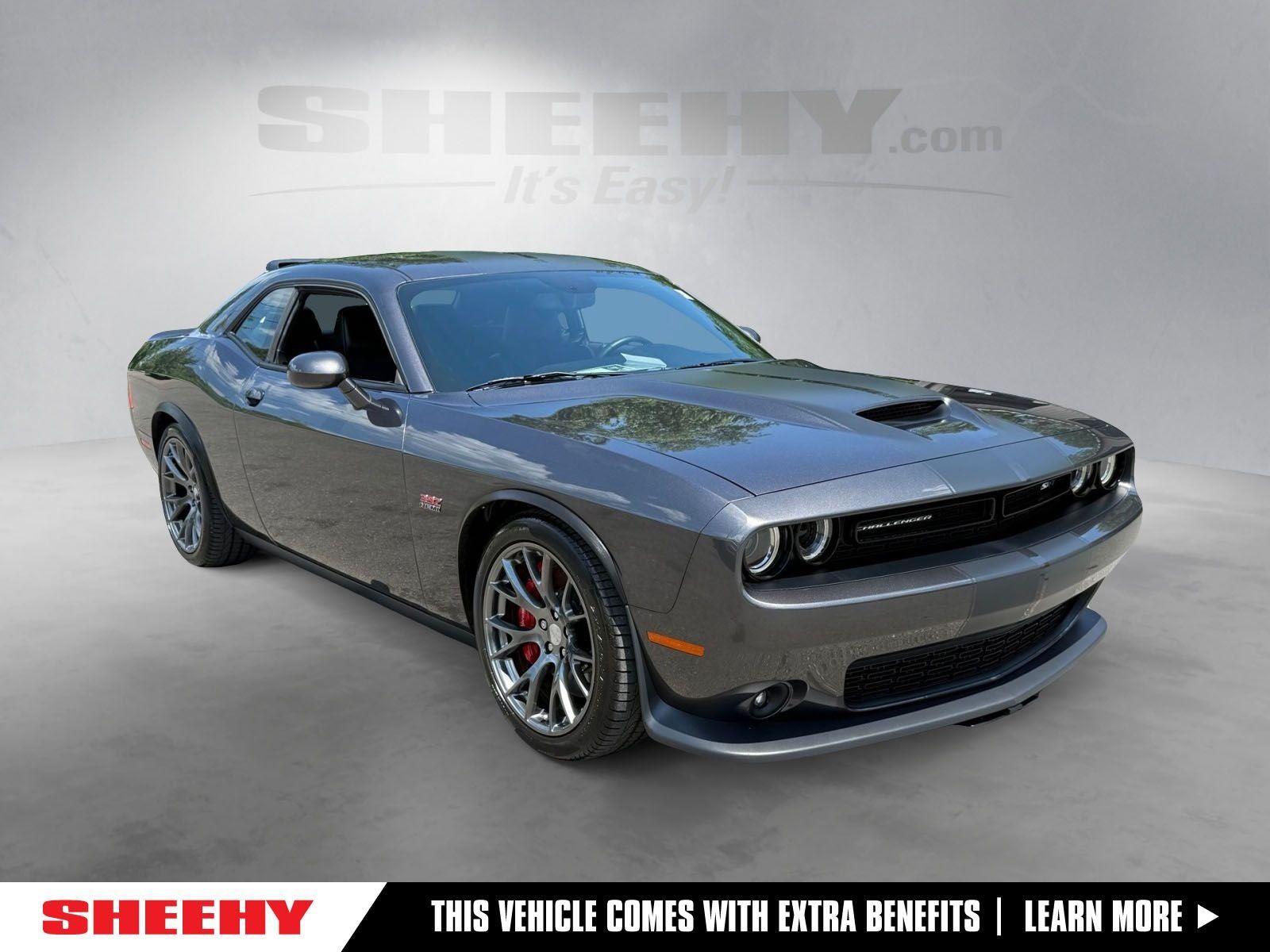 Gray (Granite Crystal Metallic Clearcoat) 2015 Dodge Challenger Coupe Rear-Wheel Drive 6-Speed Manual
