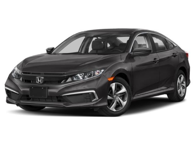 Gray (Modern Steel Metallic) 2021 Honda Civic LX FWD Sedan Front-Wheel Drive Continuously Variable Transmission