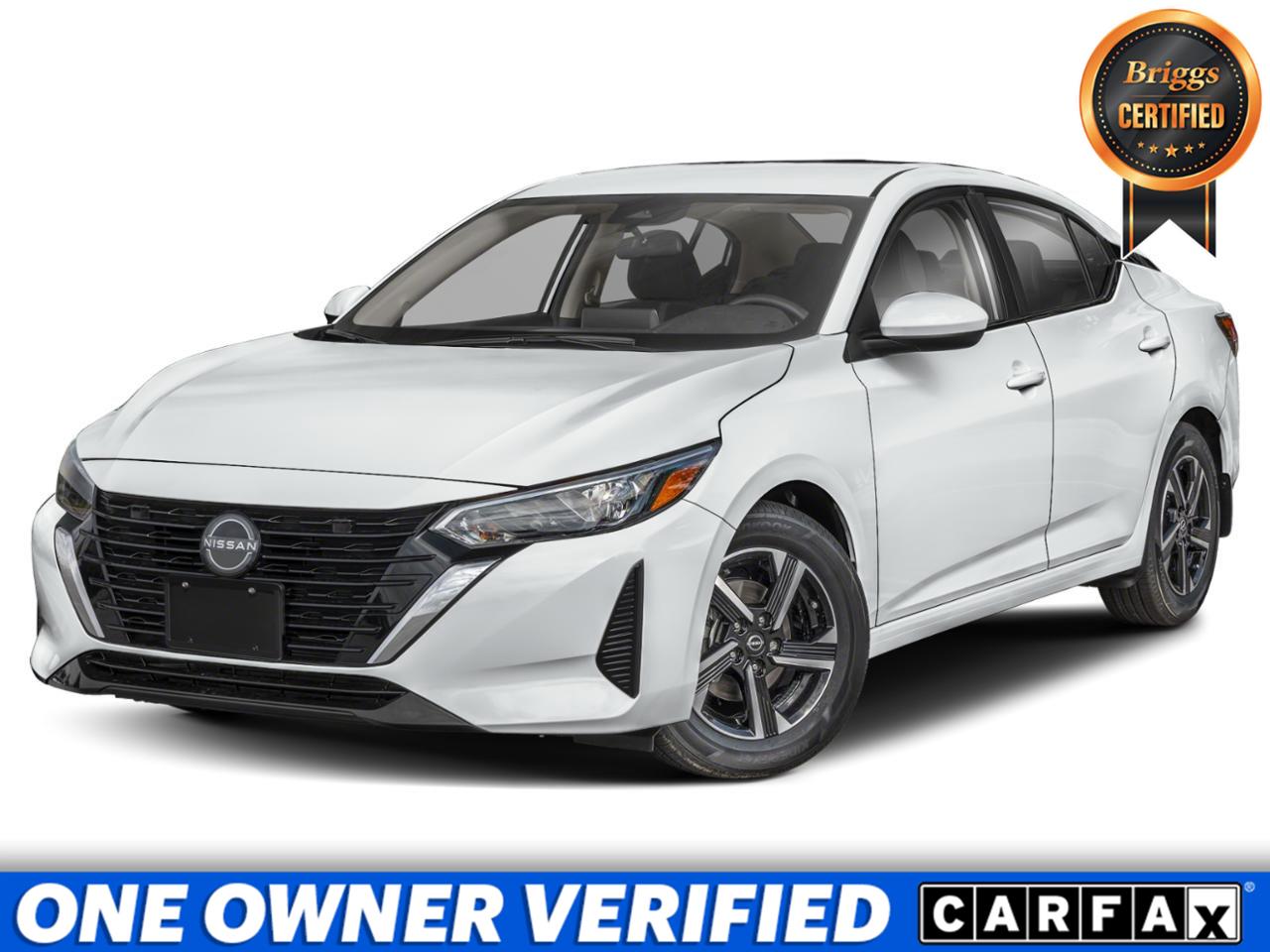 Aspen White Tricoat 2025 Nissan Sentra Sedan Front-Wheel Drive Continuously Variable Transmission