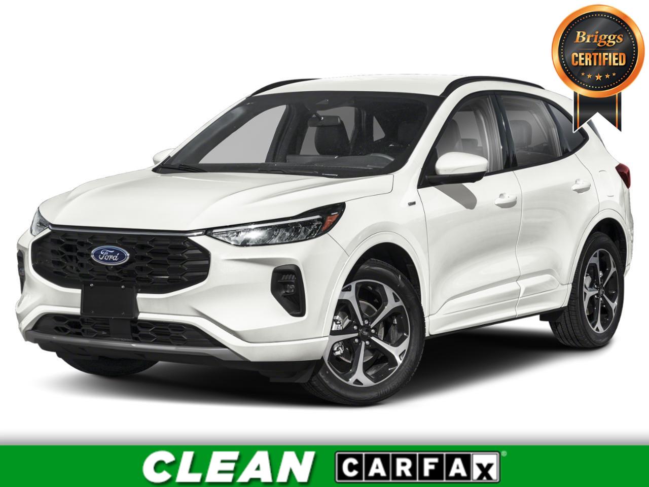 Star White Metallic Tri-Coat 2024 Ford Escape SUV / Crossover All-Wheel Drive Continuously Variable Transmission