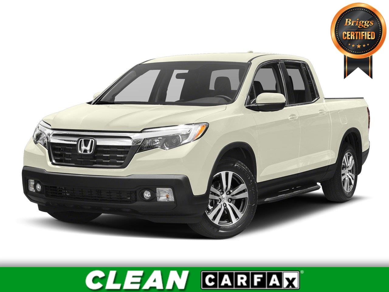 White Diamond Pearl 2017 Honda Ridgeline Pickup Truck Front-Wheel Drive Automatic