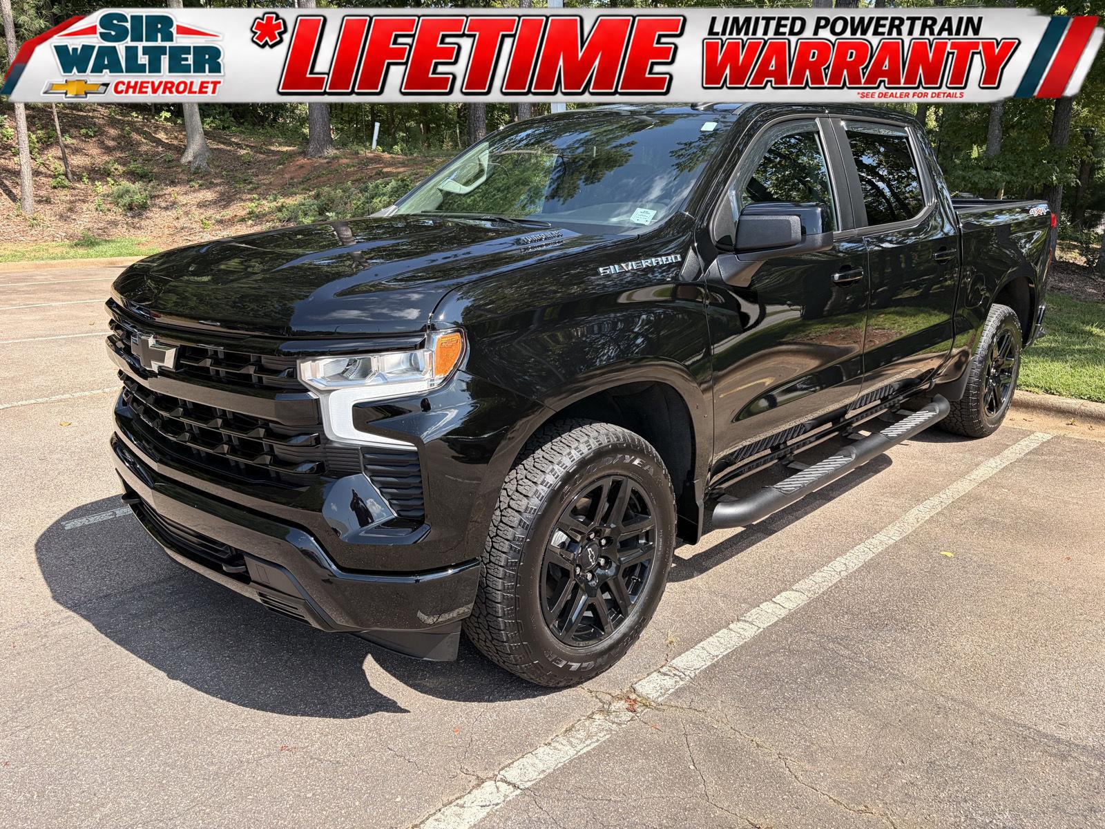 Black 2025 Chevrolet Silverado 1500 Pickup Truck Four-Wheel Drive 8-Speed Automatic