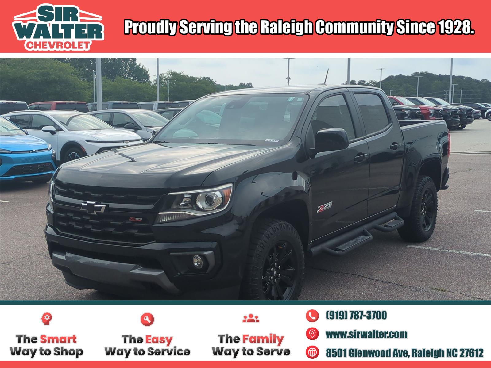 Black 2022 Chevrolet Colorado Pickup Truck Four-Wheel Drive 8-Speed Automatic