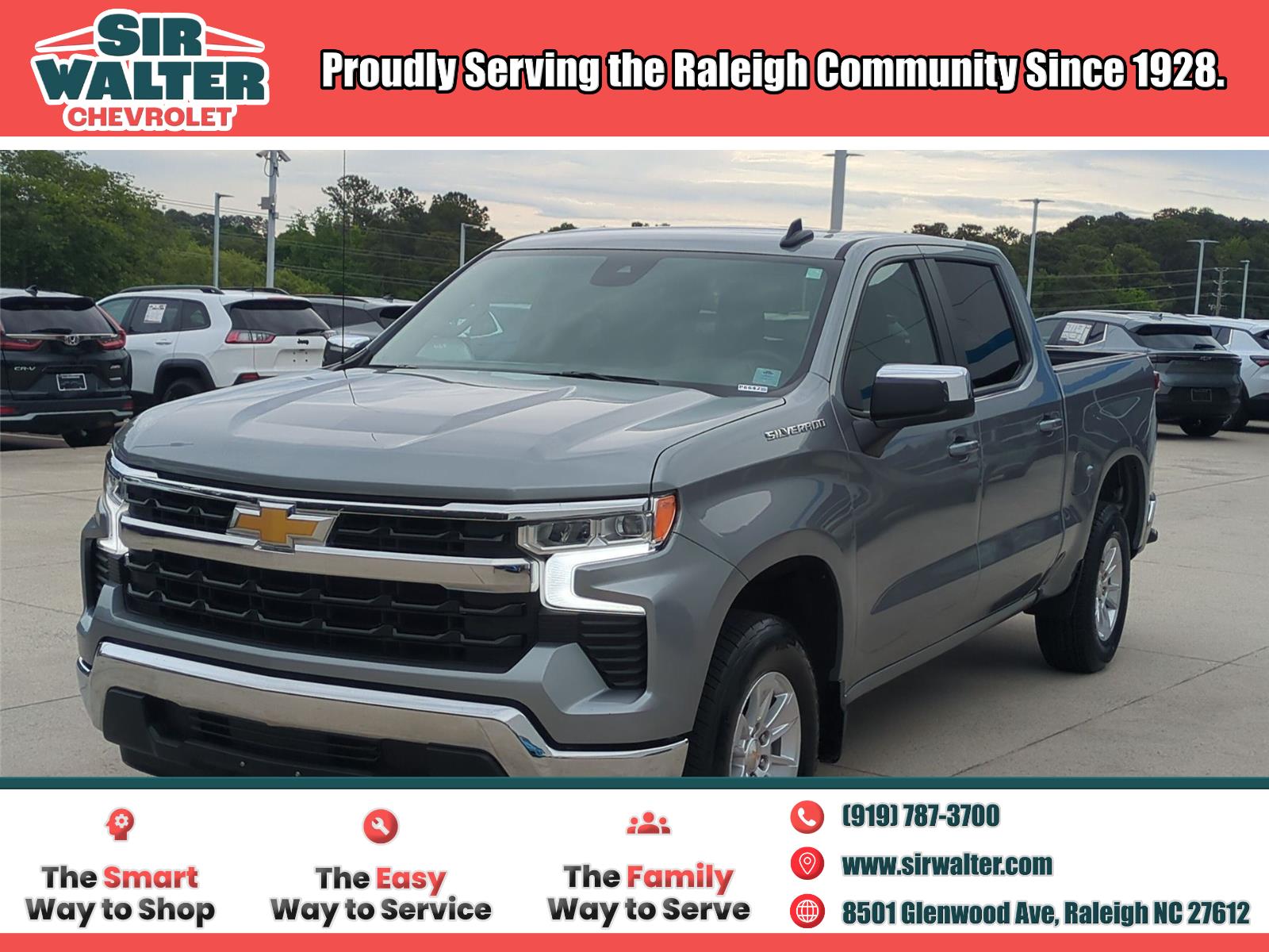 Sterling Gray Metallic 2025 Chevrolet Silverado 1500 Pickup Truck 4X2 Automatic
