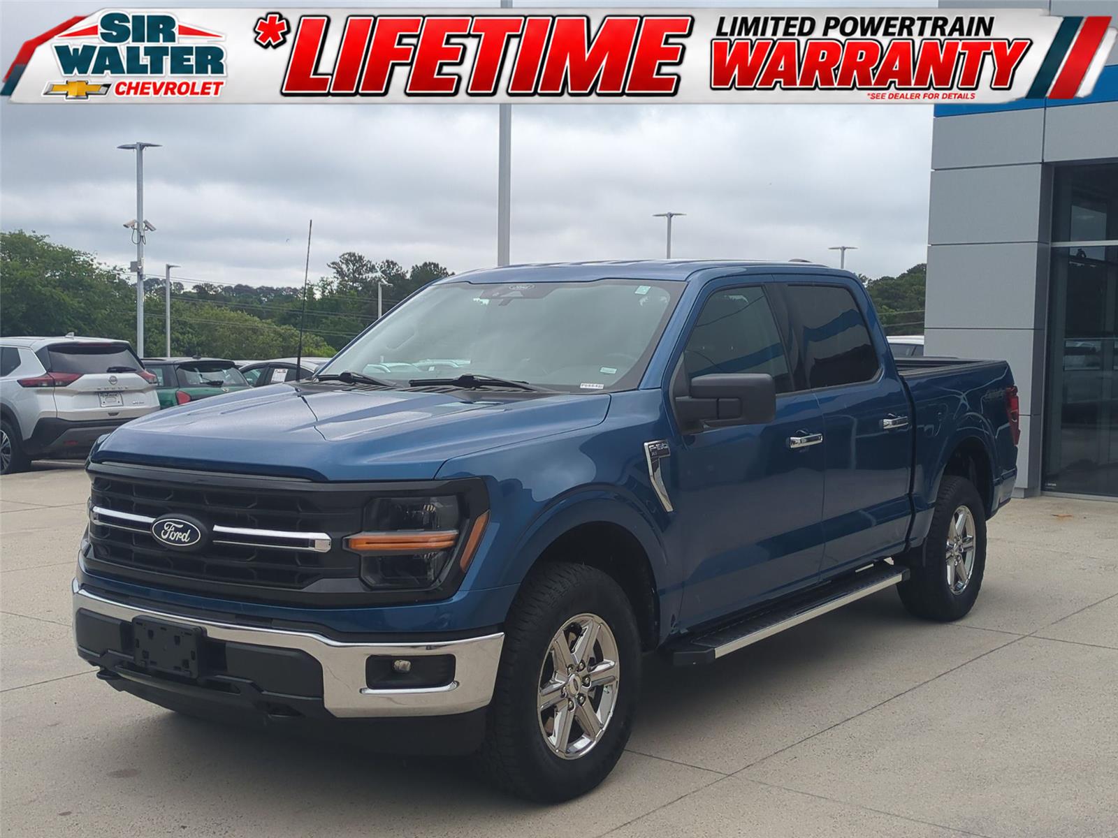 Atlas Blue 2025 Ford F-150 Pickup Truck Four-Wheel Drive Automatic