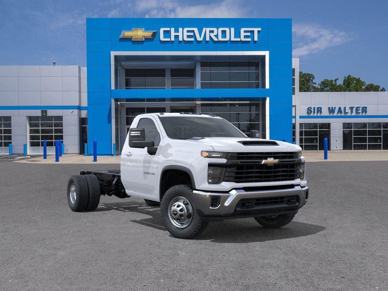 2025 Chevrolet Silverado 3500HD CC Work Truck - Summit White exterior view 1