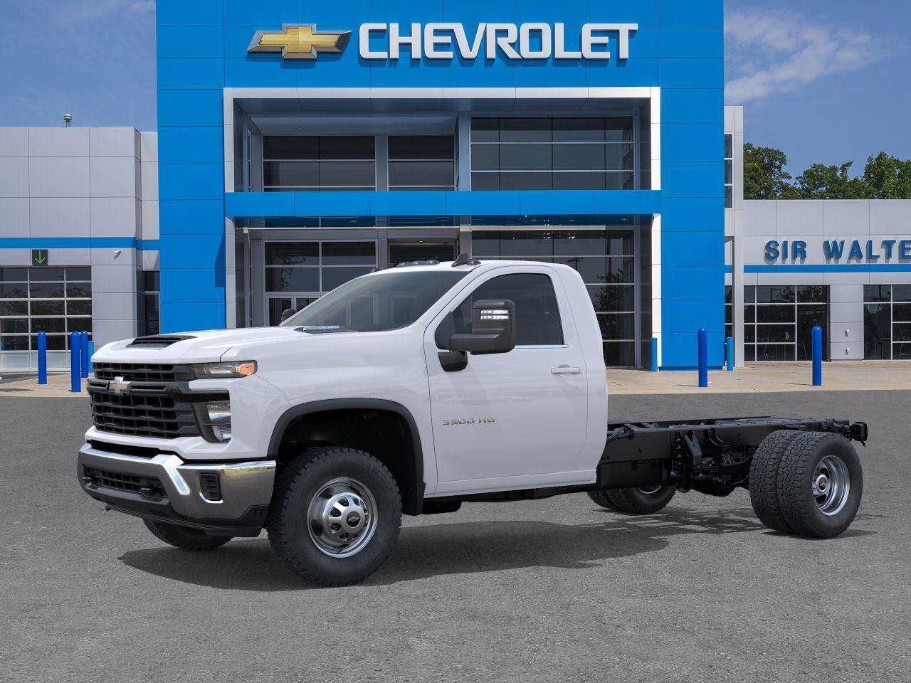 2025 Chevrolet Silverado 3500HD CC Work Truck - Summit White exterior view 2