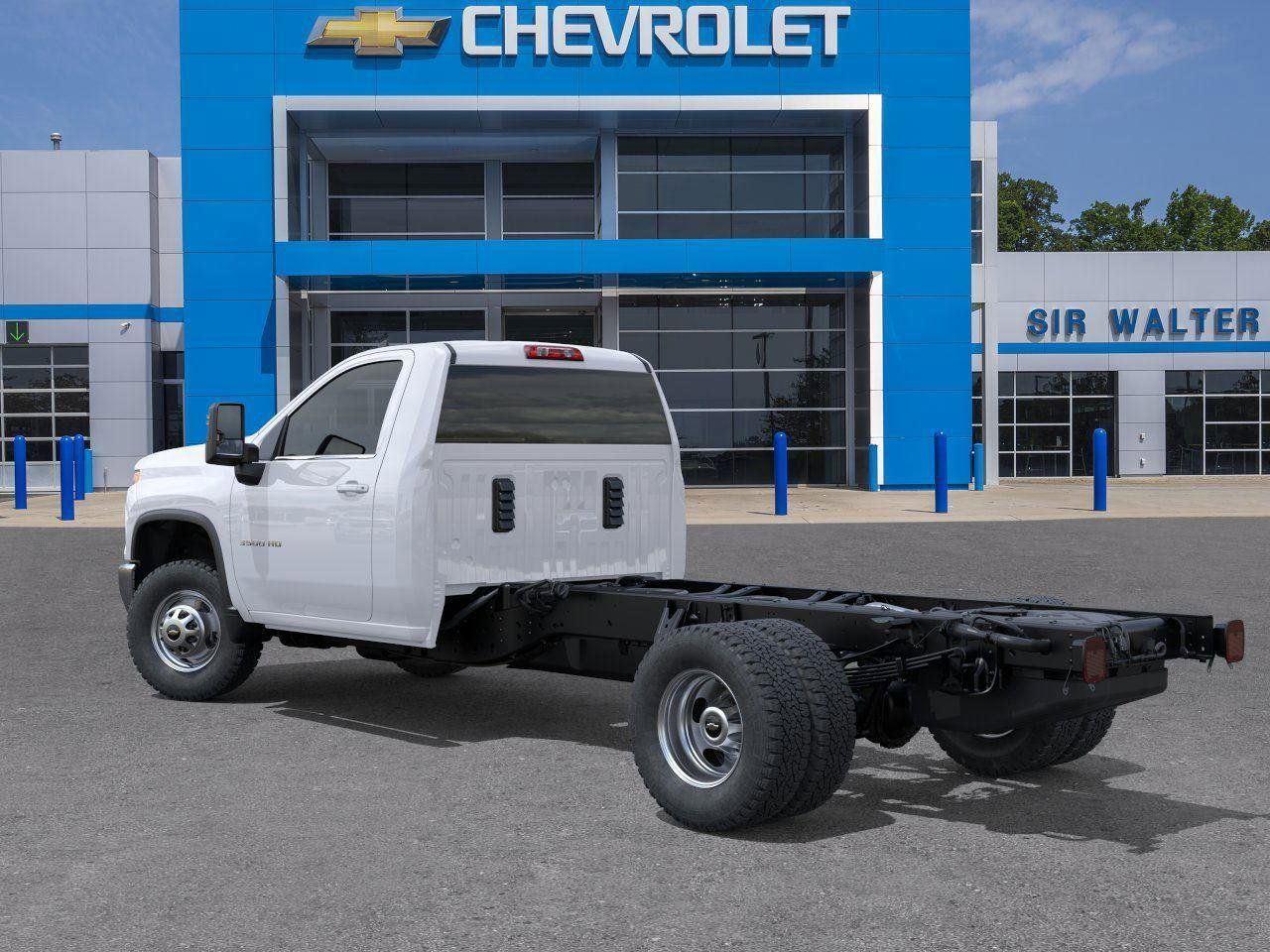 2025 Chevrolet Silverado 3500HD CC Work Truck - Summit White exterior view 3