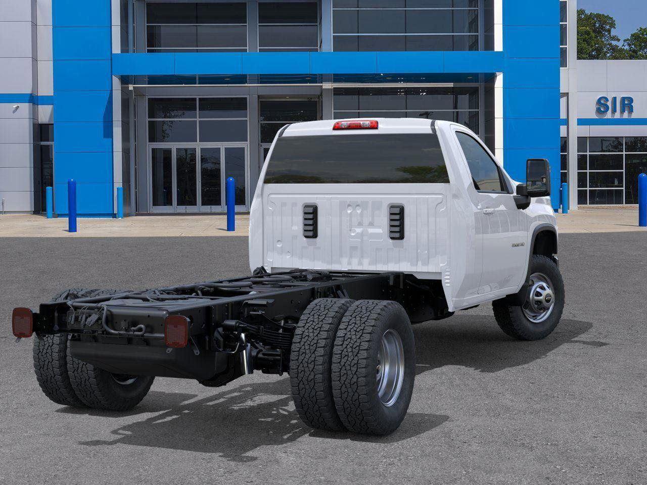 2025 Chevrolet Silverado 3500HD CC Work Truck - Summit White exterior view 4