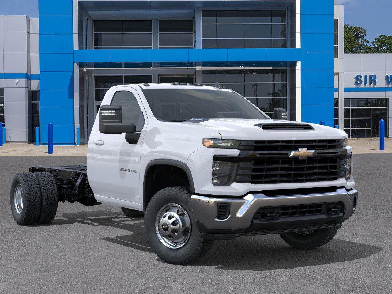 2025 Chevrolet Silverado 3500HD CC Work Truck - Summit White exterior view 7