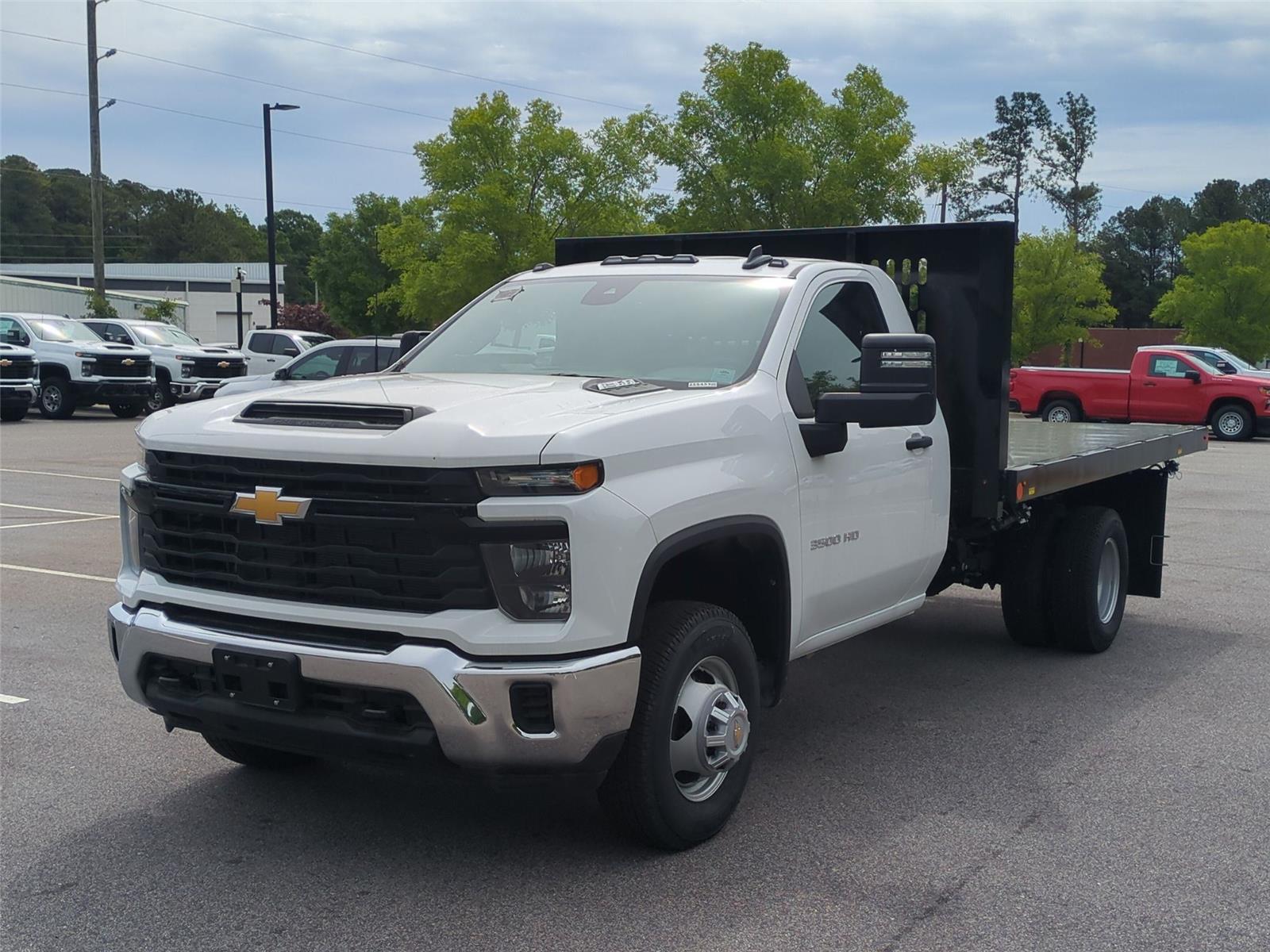 2025 Chevrolet Silverado 3500HD CC Work Truck - Summit White exterior view 1