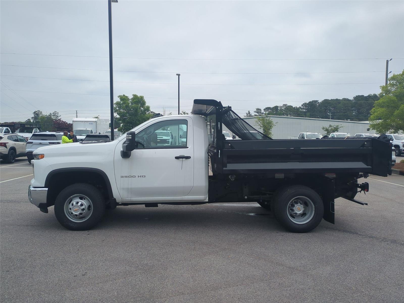 2025 Chevrolet Silverado 3500HD CC Work Truck - Summit White exterior view 2