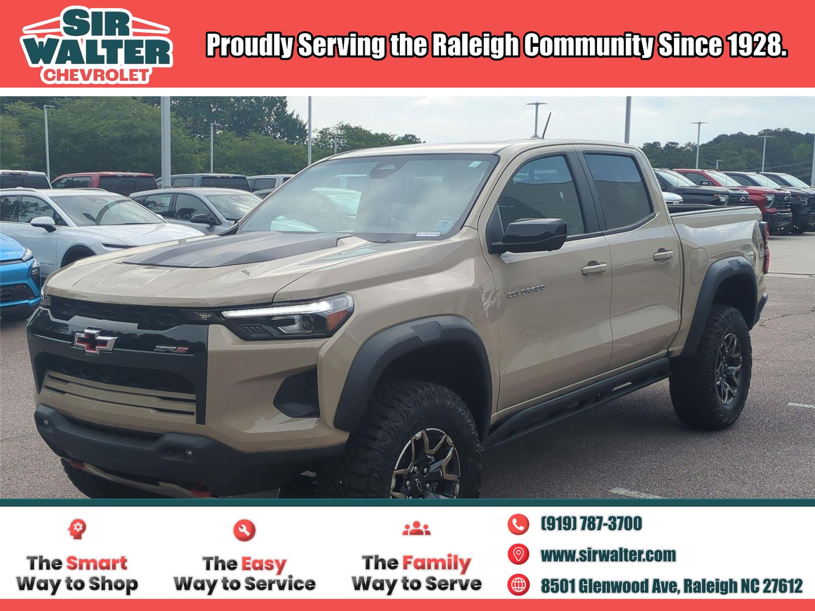 Sand Dune Metallic 2024 Chevrolet Colorado Pickup Truck Four-Wheel Drive 8-Speed Automatic