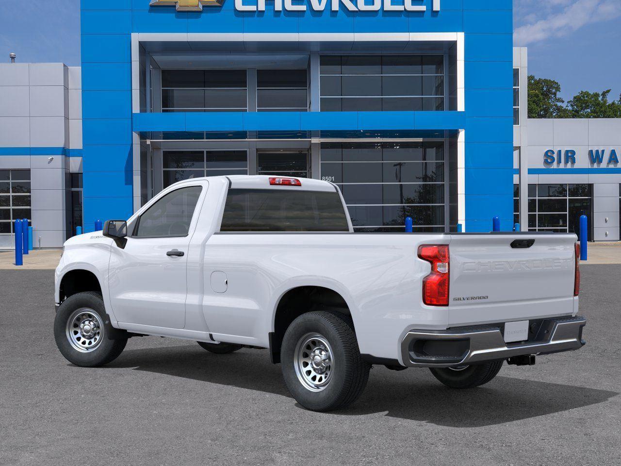 2026 Chevrolet Silverado 1500 Work Truck - Summit White exterior view 3