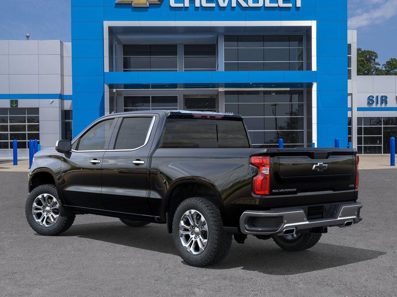 2026 Chevrolet Silverado 1500 LTZ - Black exterior view 3