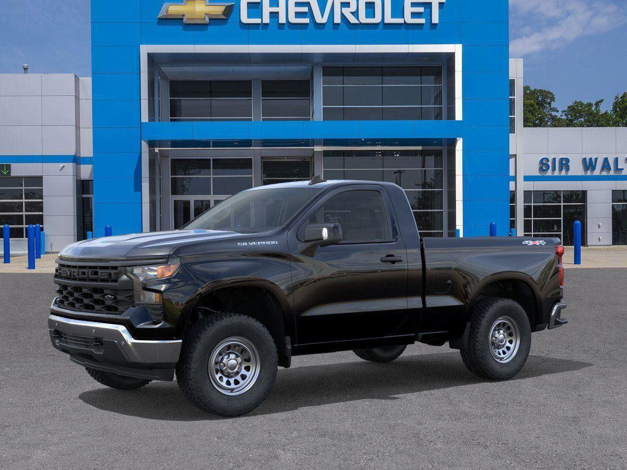 2026 Chevrolet Silverado 1500 Work Truck - Black exterior view 2