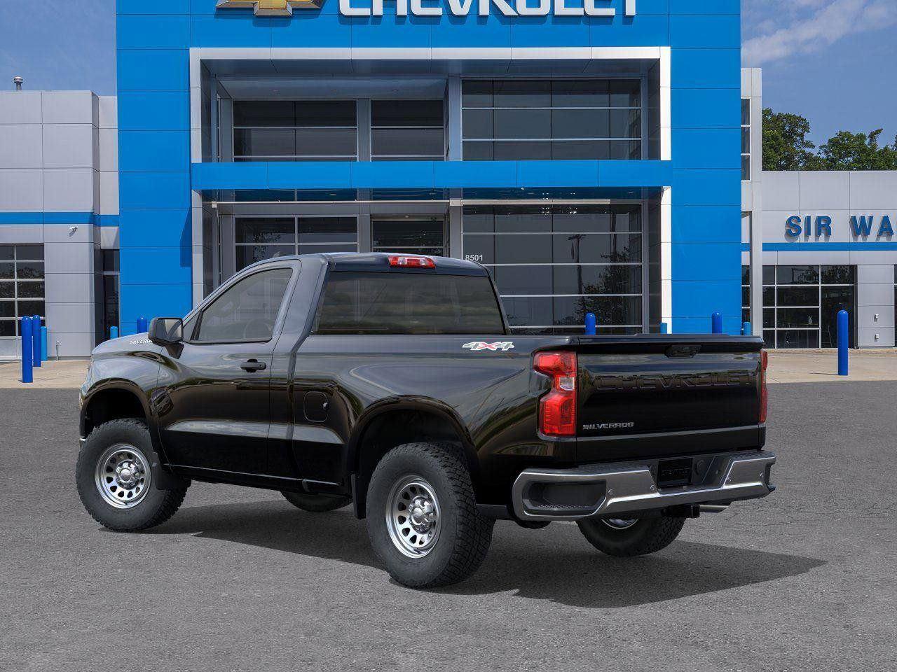 2026 Chevrolet Silverado 1500 Work Truck - Black exterior view 3