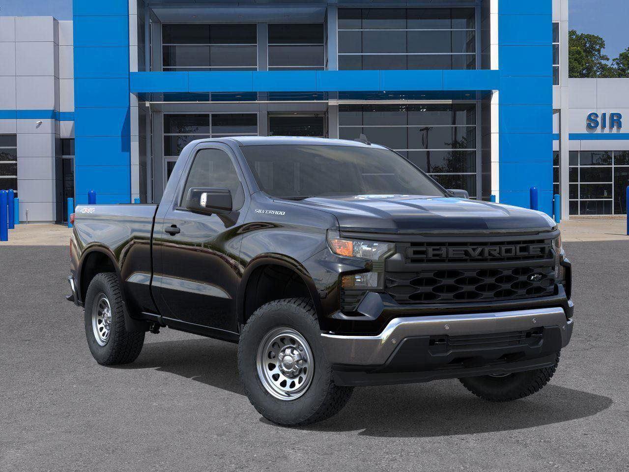 2026 Chevrolet Silverado 1500 Work Truck - Black exterior view 7