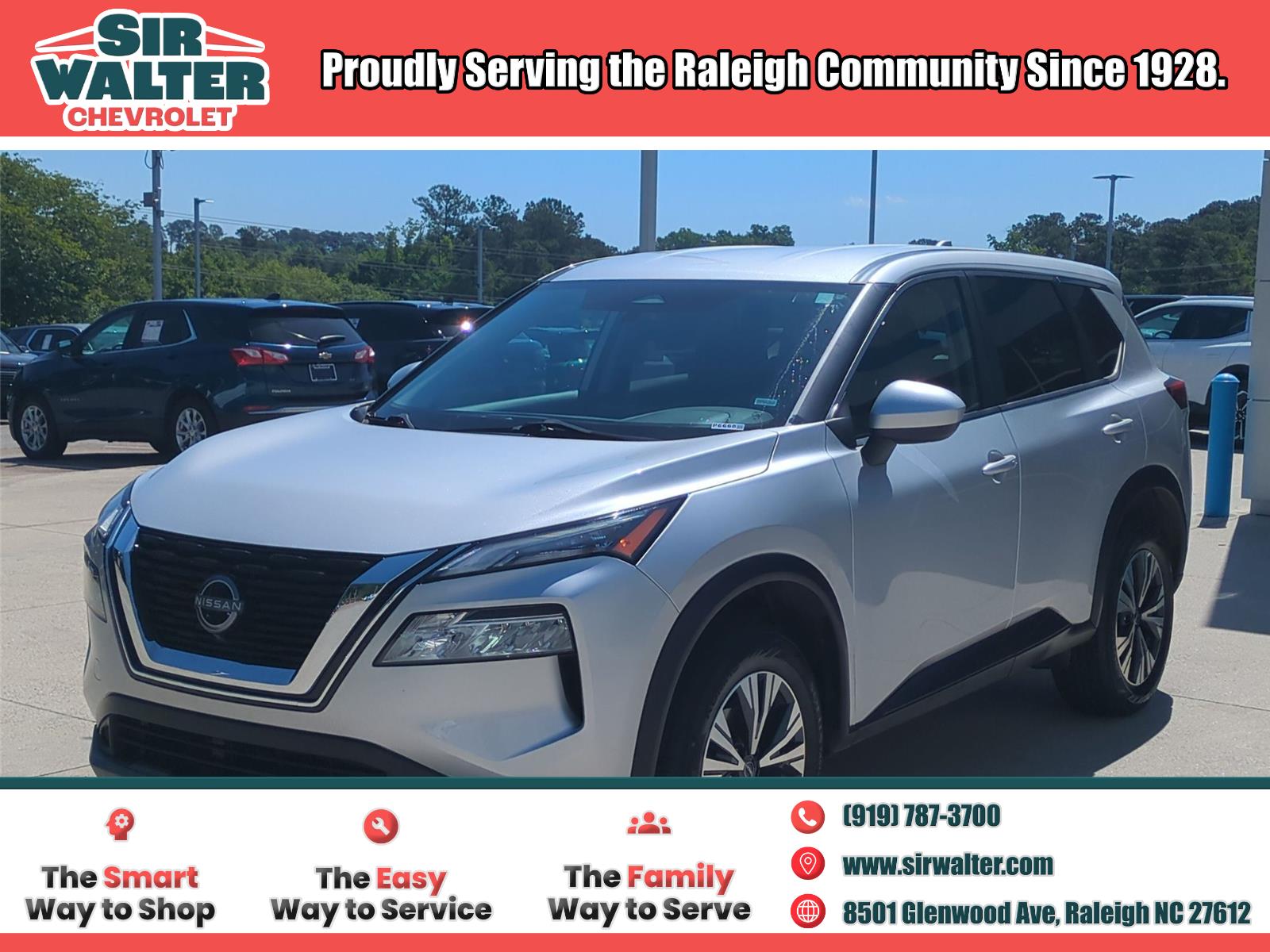 Brilliant Silver Metallic 2023 Nissan Rogue SUV / Crossover All-Wheel Drive Continuously Variable Transmission