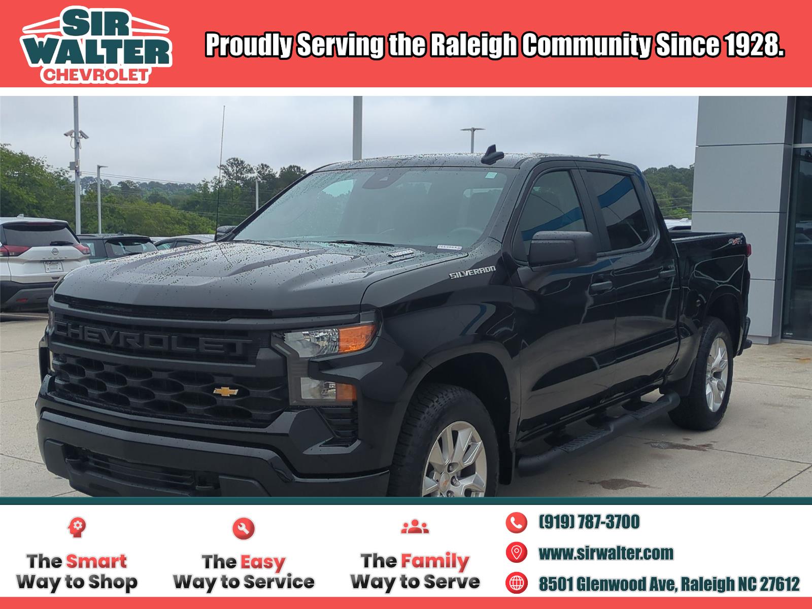 Black 2025 Chevrolet Silverado 1500 Pickup Truck Four-Wheel Drive 8-Speed Automatic