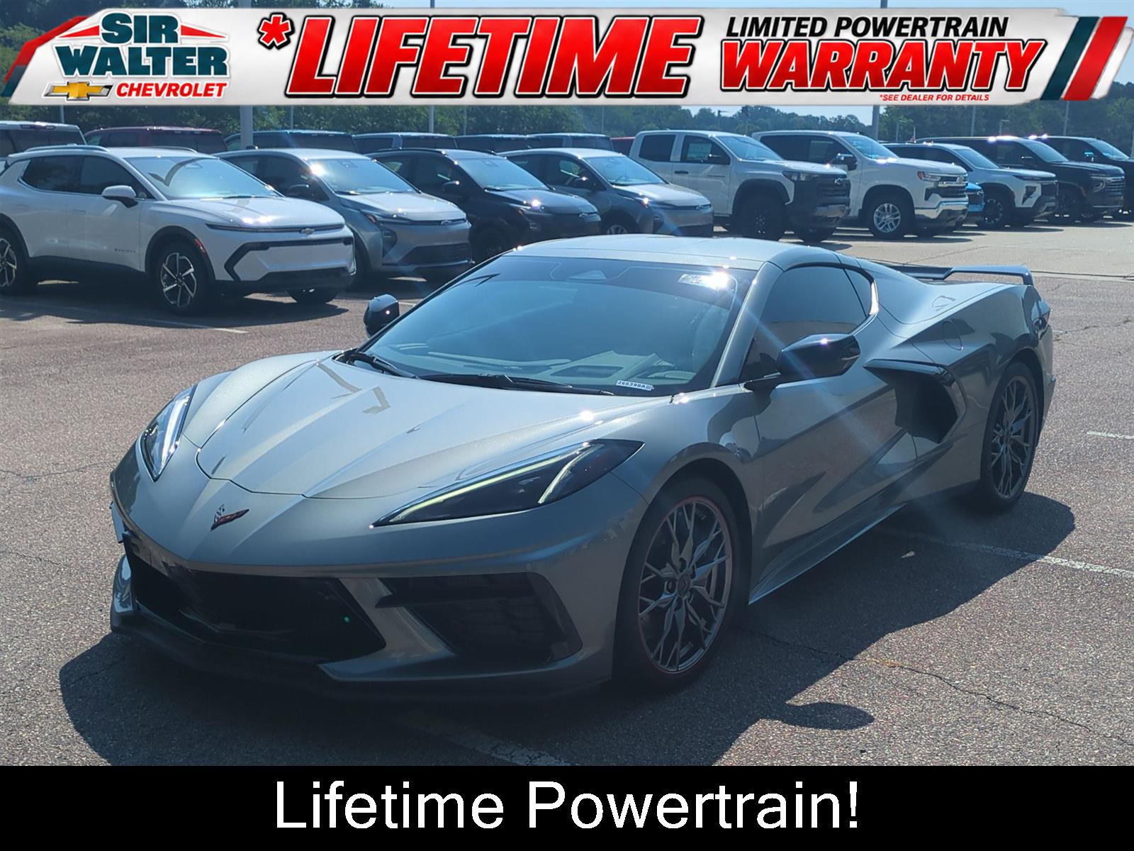 Hypersonic Gray Metallic 2024 Chevrolet Corvette Coupe Rear-Wheel Drive 8-Speed Dual Clutch