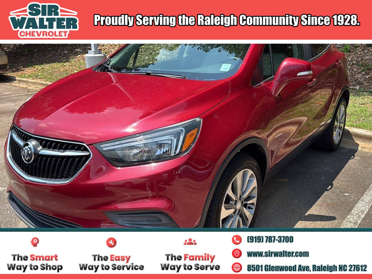 Winterberry Red Metallic 2019 Buick Encore SUV / Crossover Front-Wheel Drive 6-Speed Automatic Overdrive