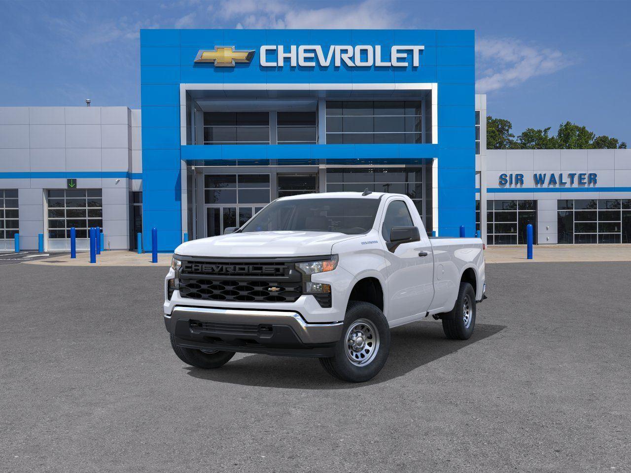 2026 Chevrolet Silverado 1500 Work Truck - Summit White exterior view 8