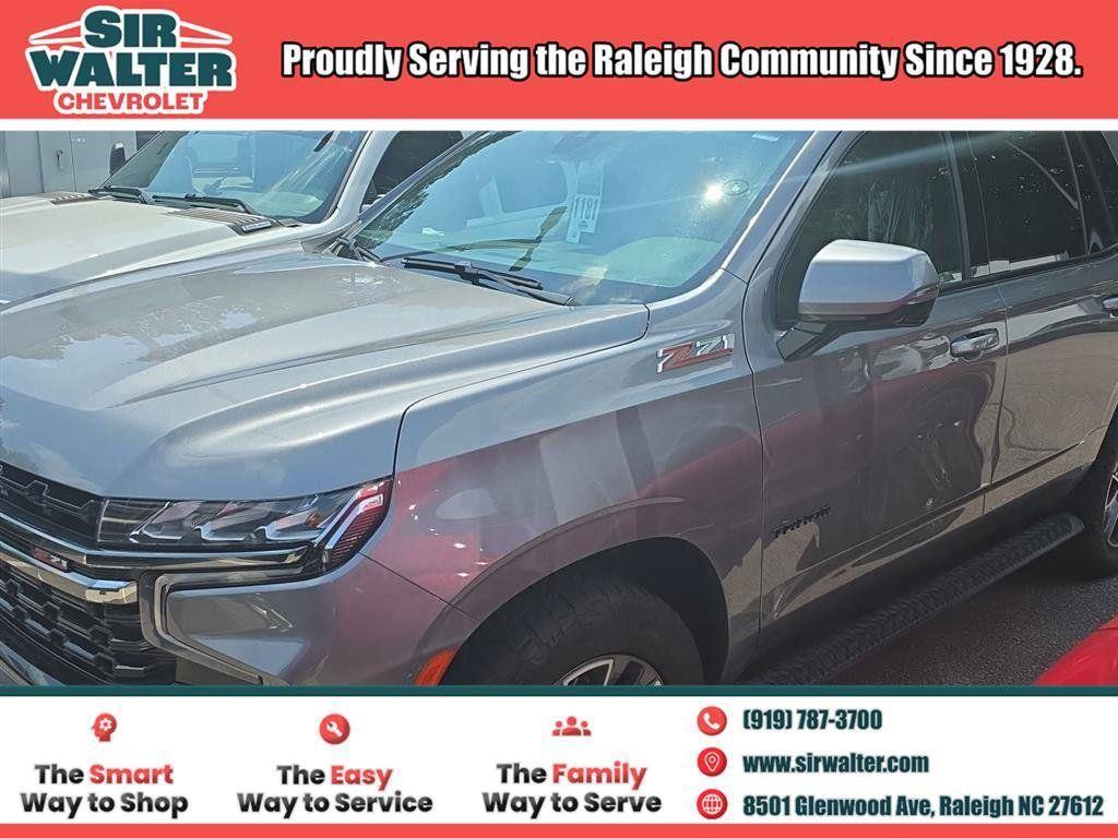 Gray (Satin Steel Metallic) 2021 Chevrolet Tahoe SUV / Crossover Four-Wheel Drive Automatic