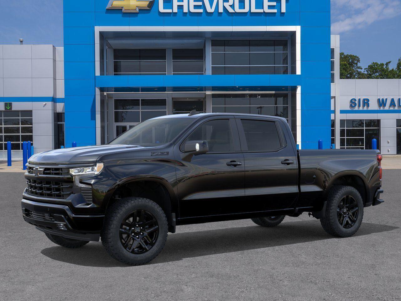 2026 Chevrolet Silverado 1500 RST - Black exterior view 3