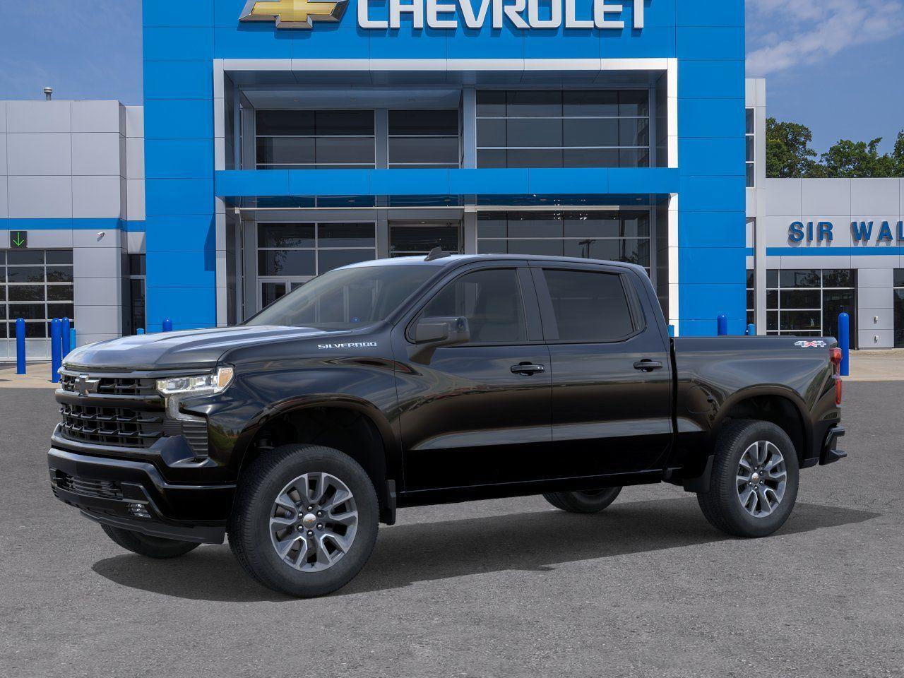 2026 Chevrolet Silverado 1500 RST - Black exterior view 2
