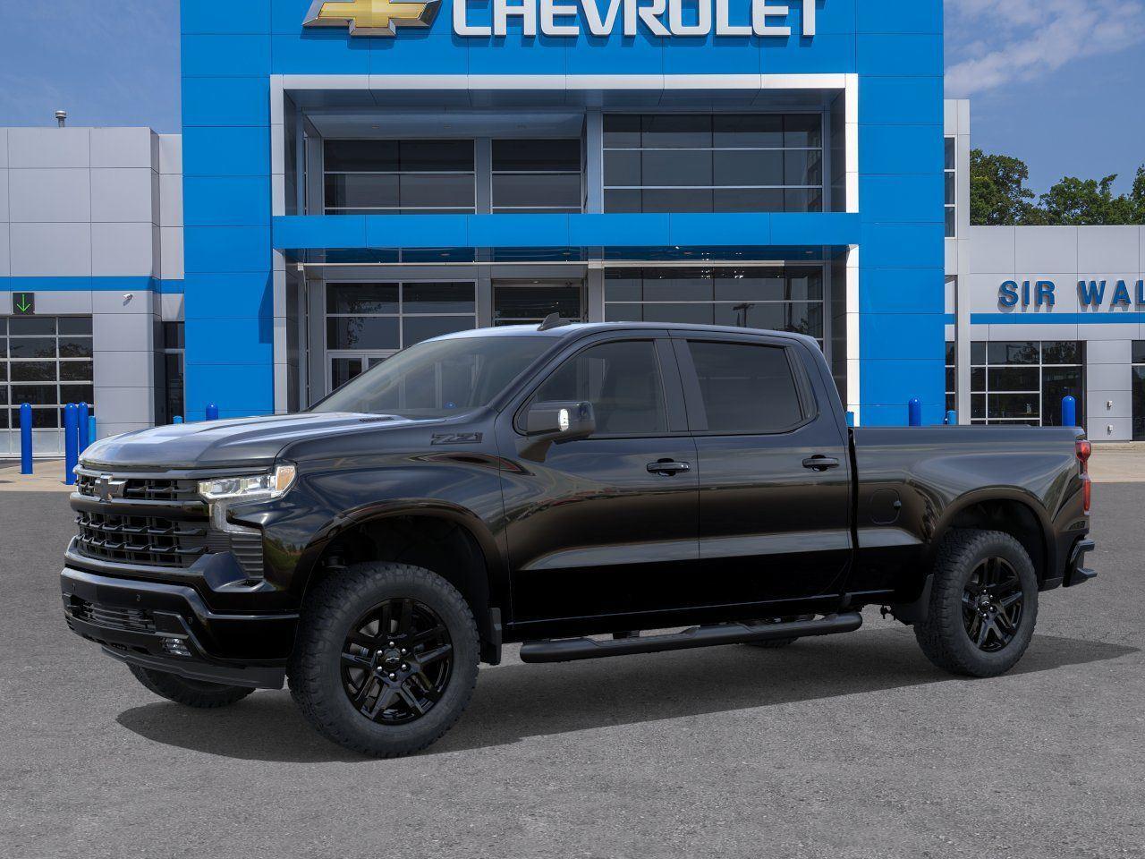 2026 Chevrolet Silverado 1500 RST - Black exterior view 3