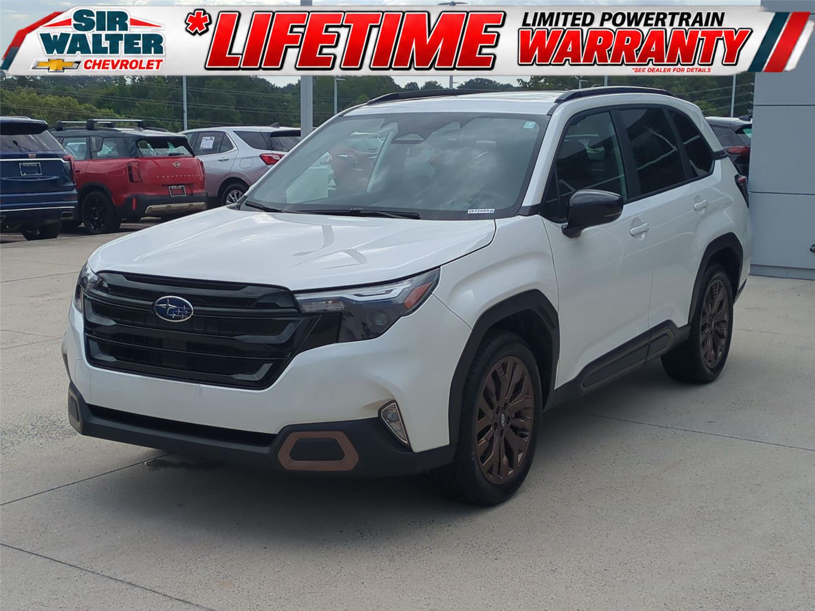 Crystal White Pearl 2025 Subaru Forester SUV / Crossover All-Wheel Drive Continuously Variable Transmission