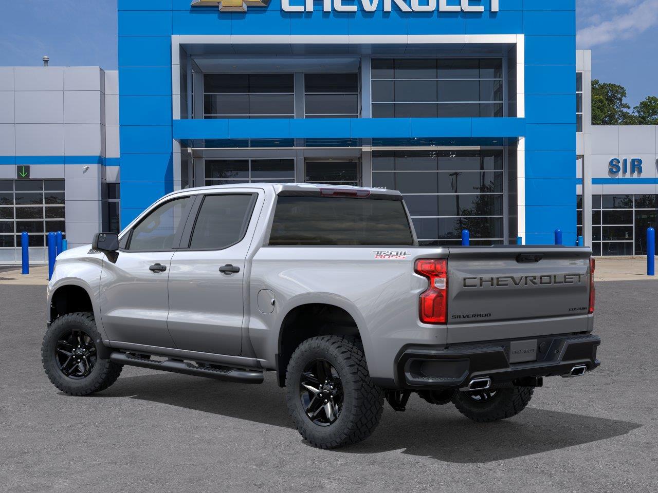 2026 Chevrolet Silverado 1500 Custom Trail Boss - Sterling Gray Metallic exterior view 3