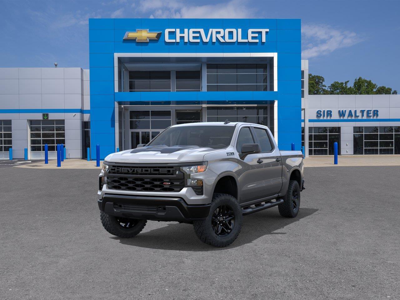 2026 Chevrolet Silverado 1500 Custom Trail Boss - Sterling Gray Metallic exterior view 8