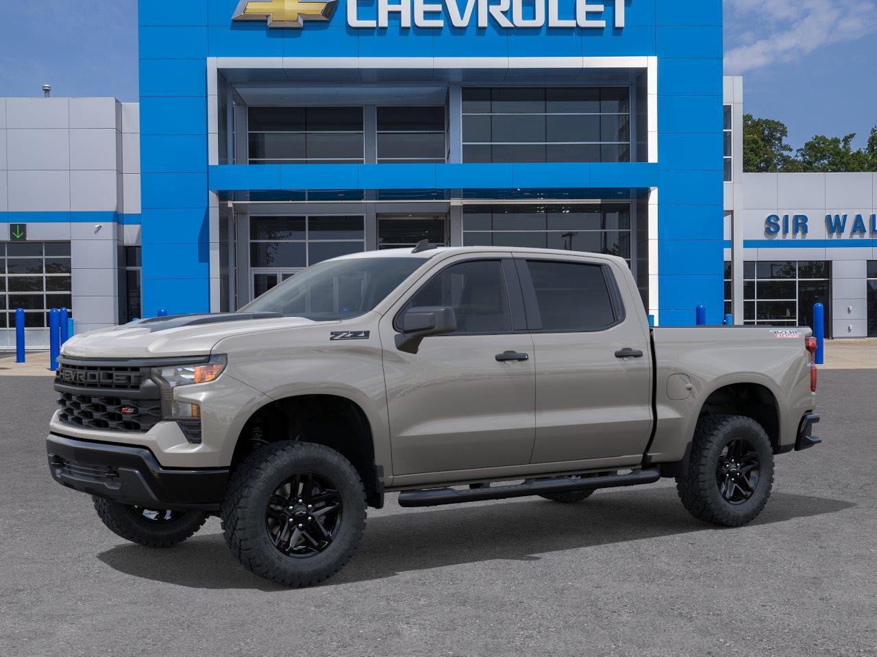 2026 Chevrolet Silverado 1500 Custom Trail Boss - White Sands exterior view 2