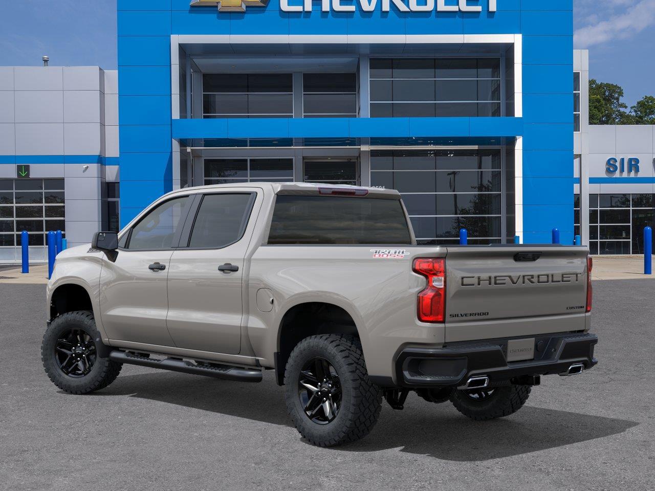 2026 Chevrolet Silverado 1500 Custom Trail Boss - White Sands exterior view 3