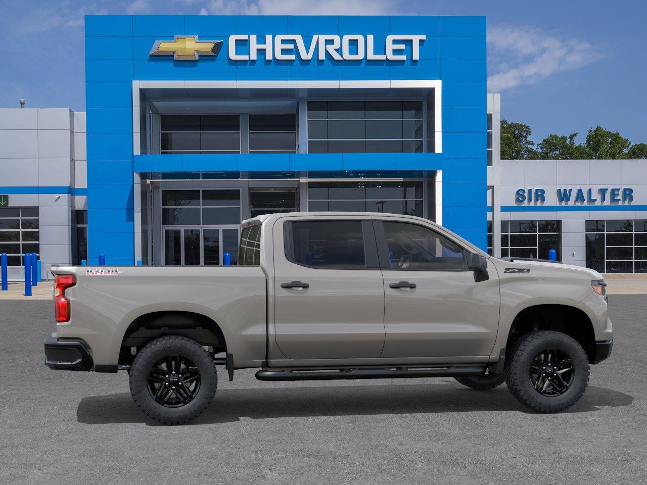 2026 Chevrolet Silverado 1500 Custom Trail Boss - White Sands exterior view 5