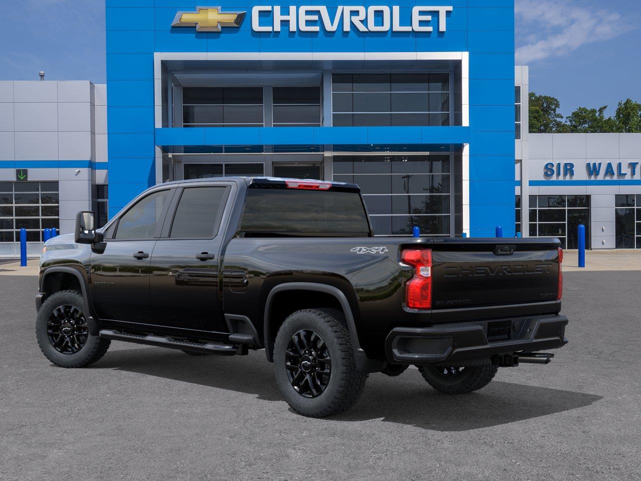 2026 Chevrolet Silverado 2500HD Custom - Black exterior view 3