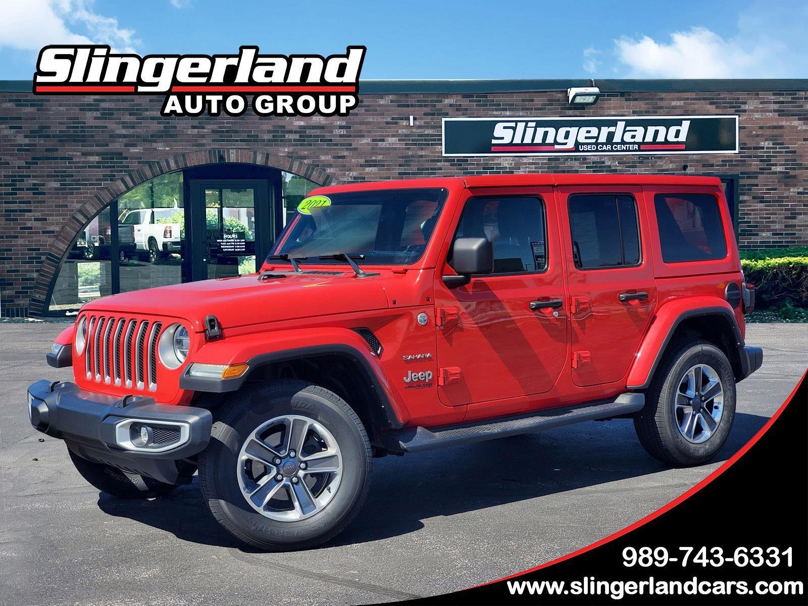 Firecracker Red Clearcoat 2021 Jeep Wrangler Unlimited Sahara 4WD SUV / Crossover Four-Wheel Drive 8-Speed Automatic