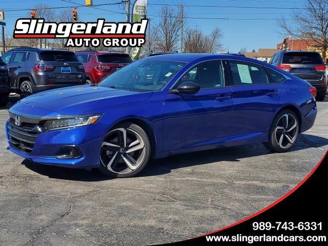 Still Night Pearl 2022 Honda Accord Sport FWD Sedan Front-Wheel Drive Continuously Variable Transmission