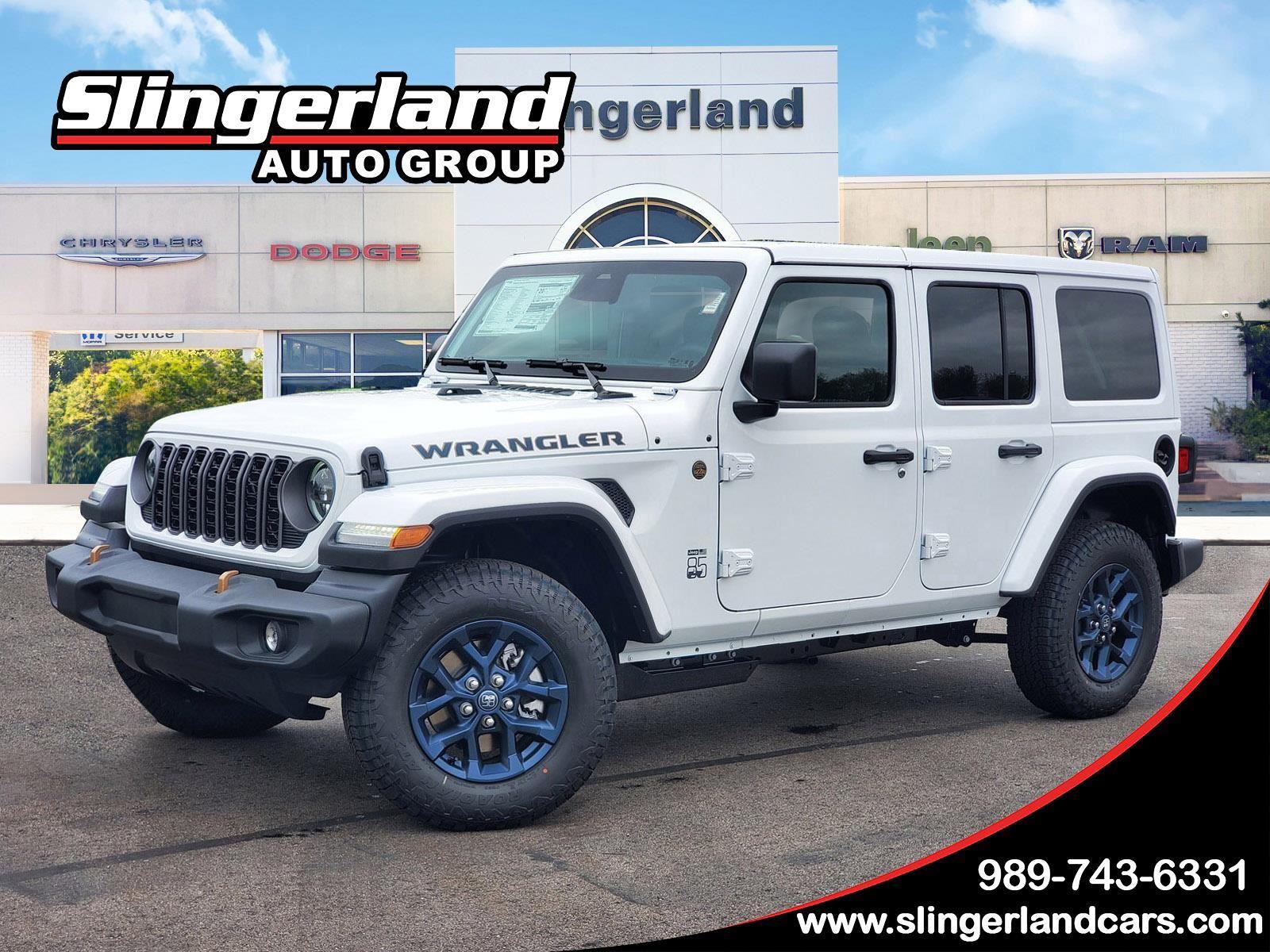 Bright White Clearcoat 2026 Jeep Wrangler 85th Anniversary Edition 4-Door 4WD SUV / Crossover Four-Wheel Drive 8-Speed Automatic