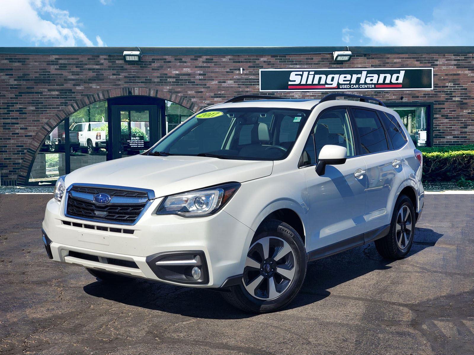 Crystal White Pearl 2017 Subaru Forester 2.5i Limited SUV / Crossover All-Wheel Drive Continuously Variable Transmission