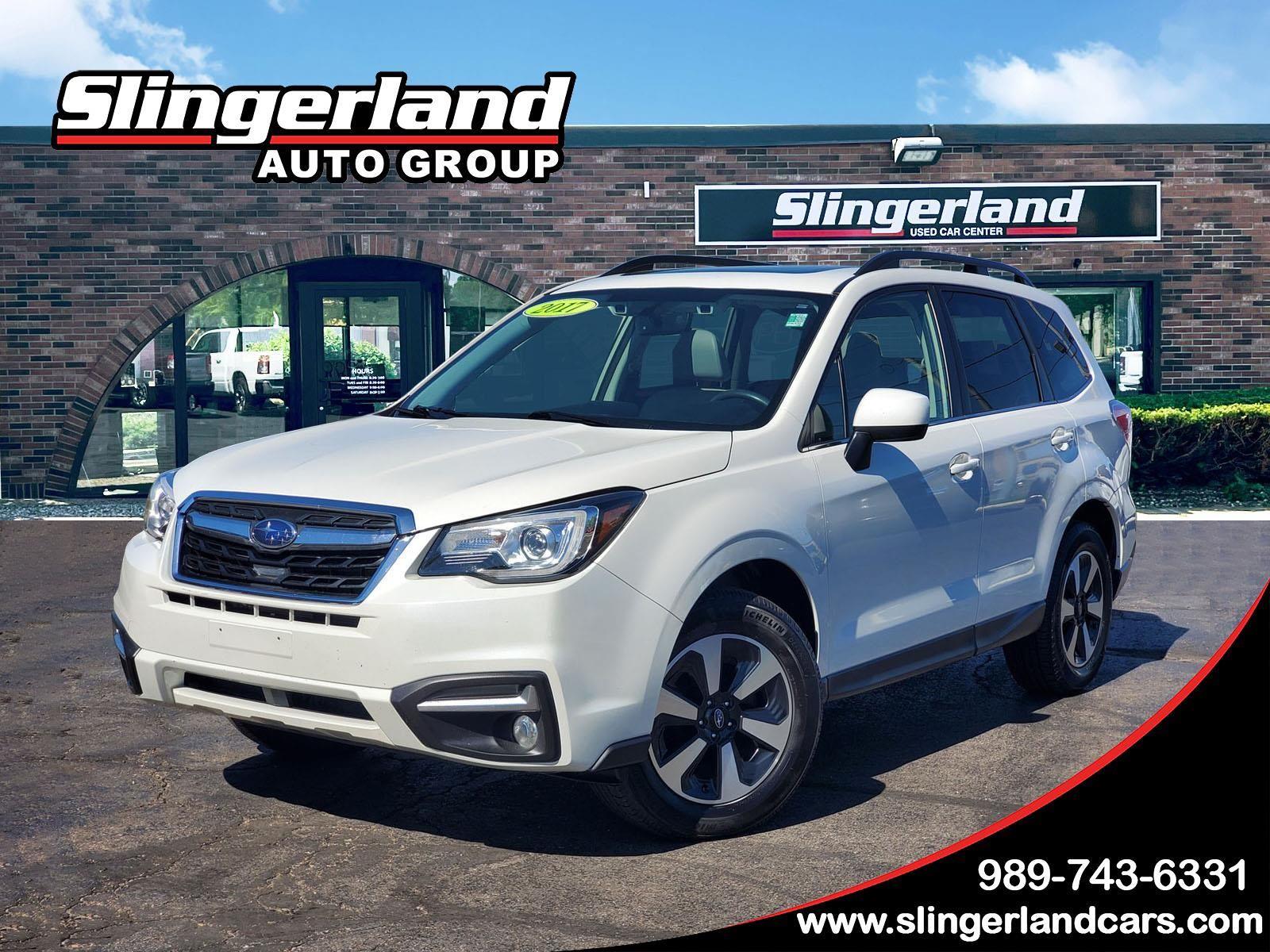Crystal White Pearl 2017 Subaru Forester 2.5i Limited SUV / Crossover All-Wheel Drive Continuously Variable Transmission