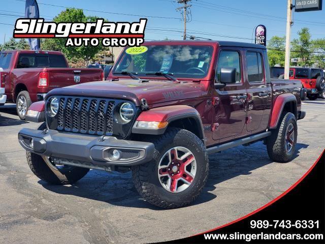 Snazzberry Pearlcoat 2021 Jeep Gladiator Willys Crew Cab 4WD Pickup Truck Four-Wheel Drive 8-Speed Automatic