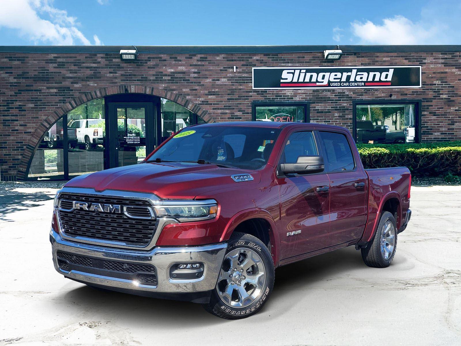 Delmonico Red Pearlcoat 2025 RAM 1500 Big Horn Crew Cab 4WD Pickup Truck Four-Wheel Drive 8-Speed Automatic