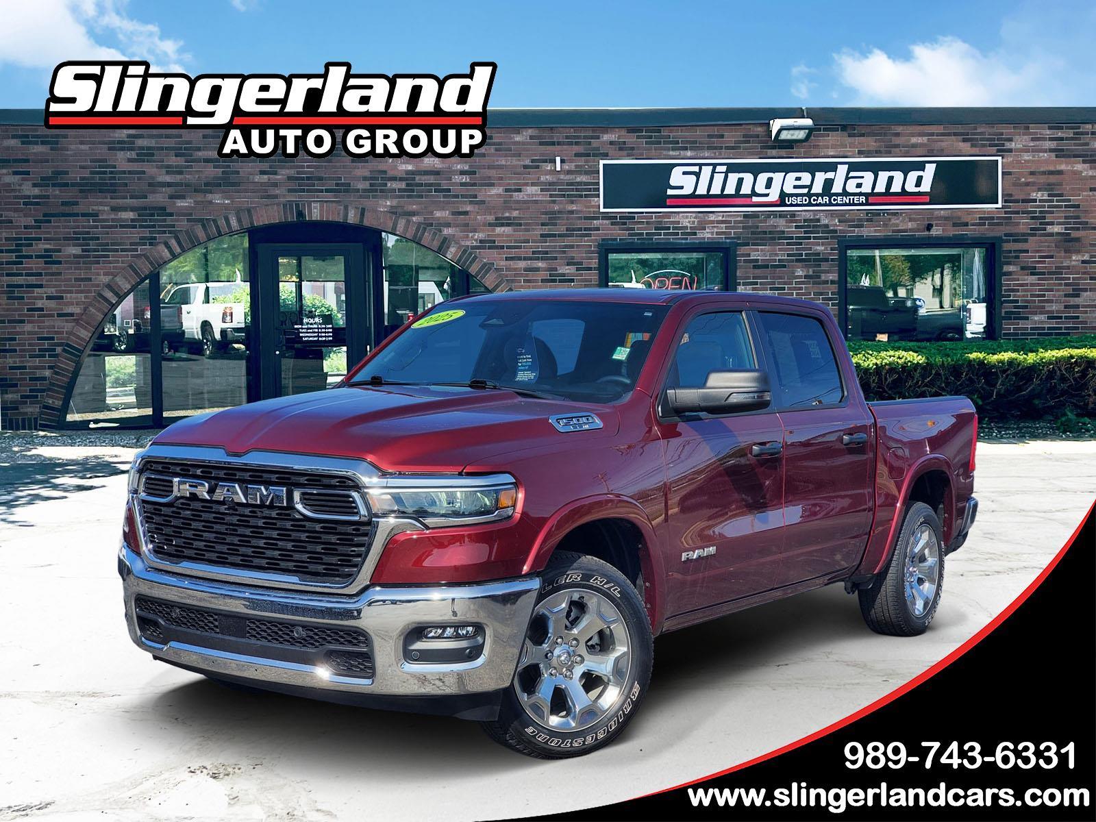 Delmonico Red Pearlcoat 2025 RAM 1500 Pickup Truck Four-Wheel Drive 8-Speed Automatic