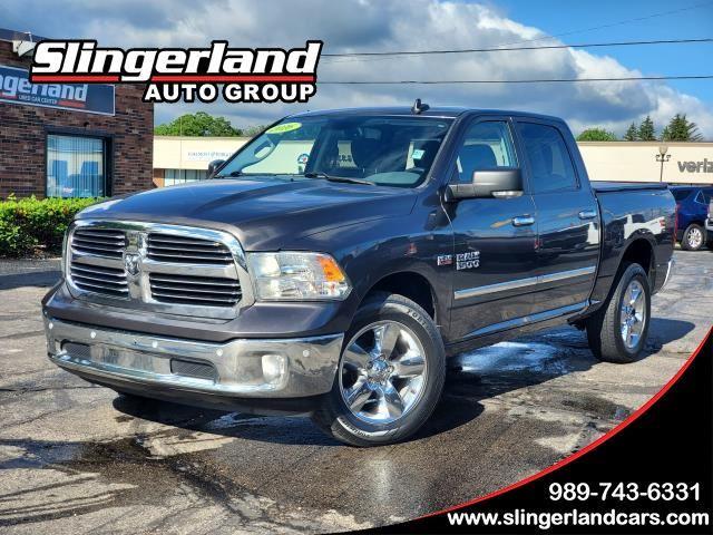 Gray (Granite Crystal Metallic Clearcoat) 2016 RAM 1500 Pickup Truck Four-Wheel Drive 8-Speed Automatic